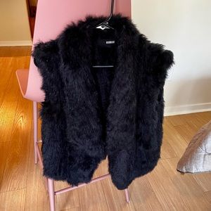 Rabbit fur vest